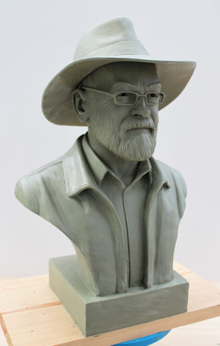 Sir Terry Pratchett Memorial Bust