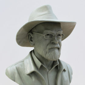 Sir Terry Pratchett Memorial Bust