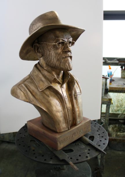 Bronze Bust of Sir Terry Pratchett Revealed